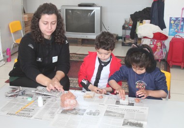 Projeto Pinpedes do Sul realiza atividades com estudantes da primeira infncia